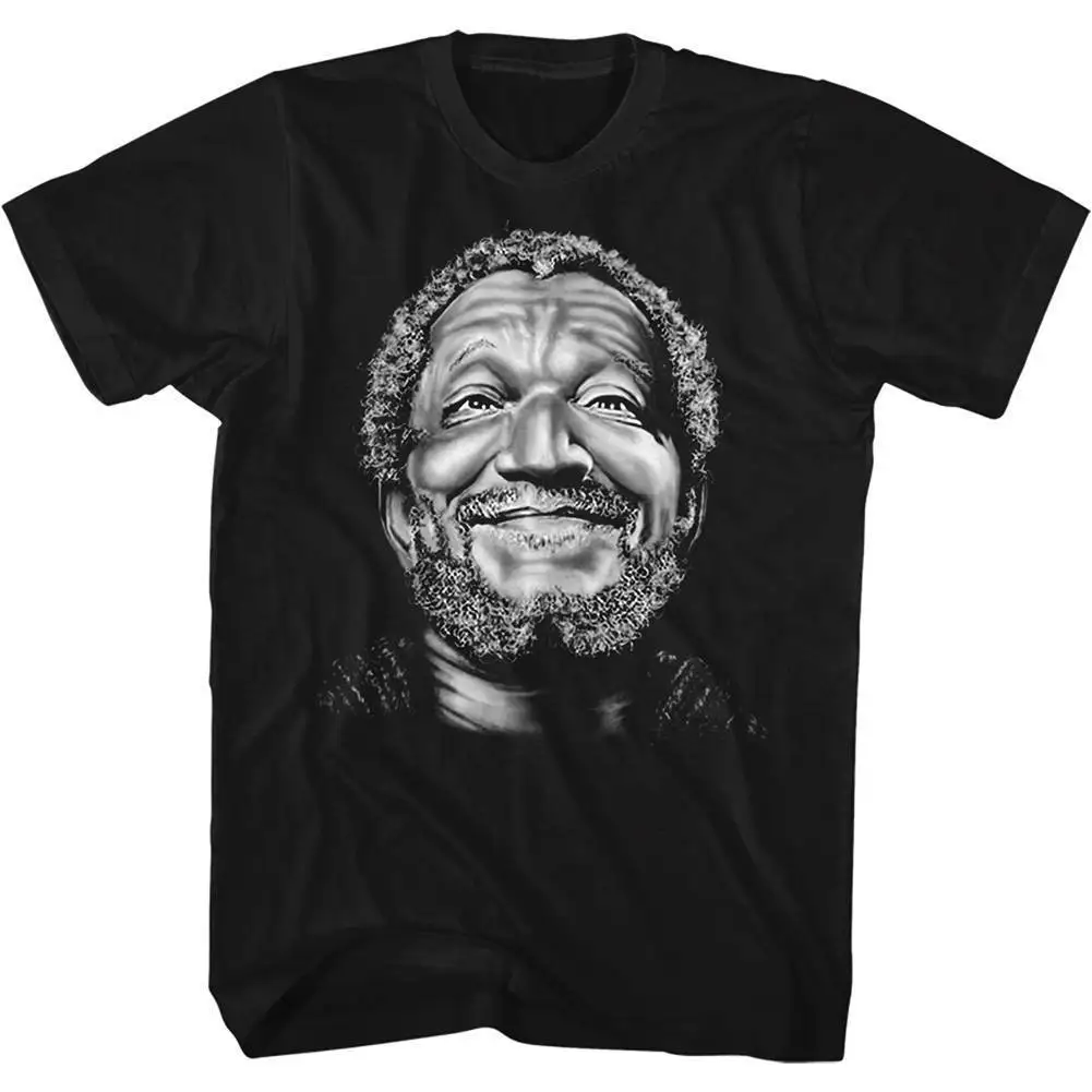 REDD FOXX Мужская футболка с коротким рукавом черная улыбка Фреда подарок печать в