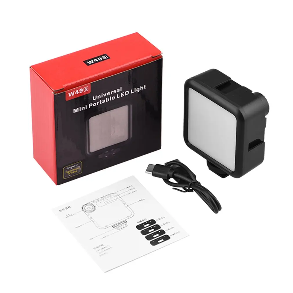 

Flash Mini Pro Led-49 Video Light 49 Led Flash Light For Dslr Camera Camcorder Dvr Dv Camera Light Black