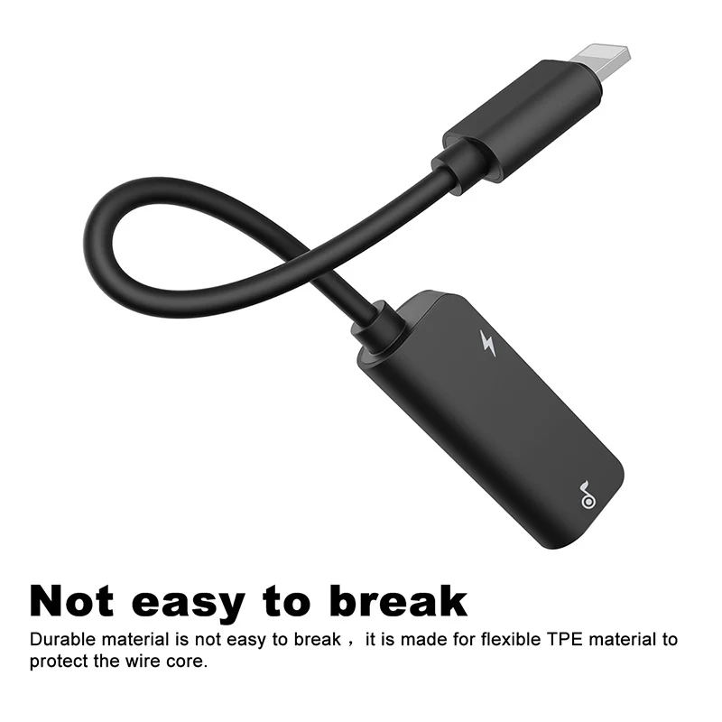 Baseus 2in1 for Lightning Extension Cable for iPhone 8 10 X Charger Splitter Headphone Adapter for iPhone 7 Charging Adapter