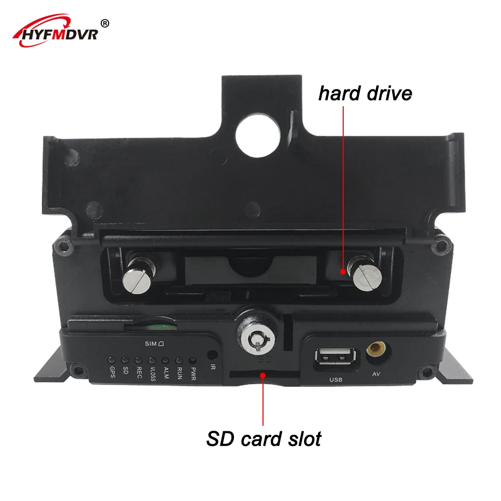 HYFMDVR 4CH MDVR 4G gps HD SD карта+ HDD Мобильный DVR широкий DC8V-36V напряжения Транспорт/кран/такси