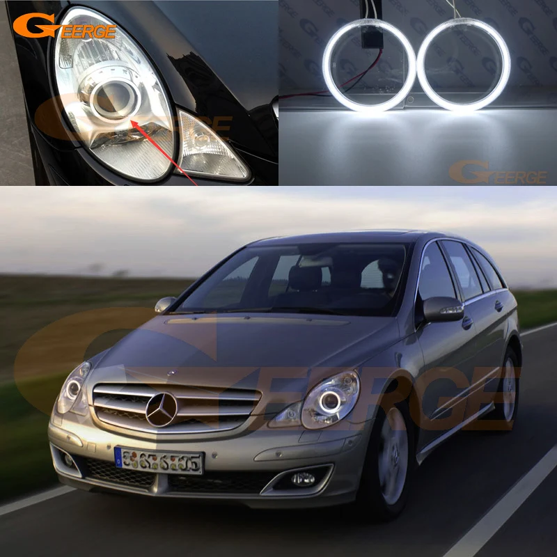 Для Mercedes Benz R Class W251 2006 2009 предлицевая сторона отличный ультра яркий CCFL ангельские
