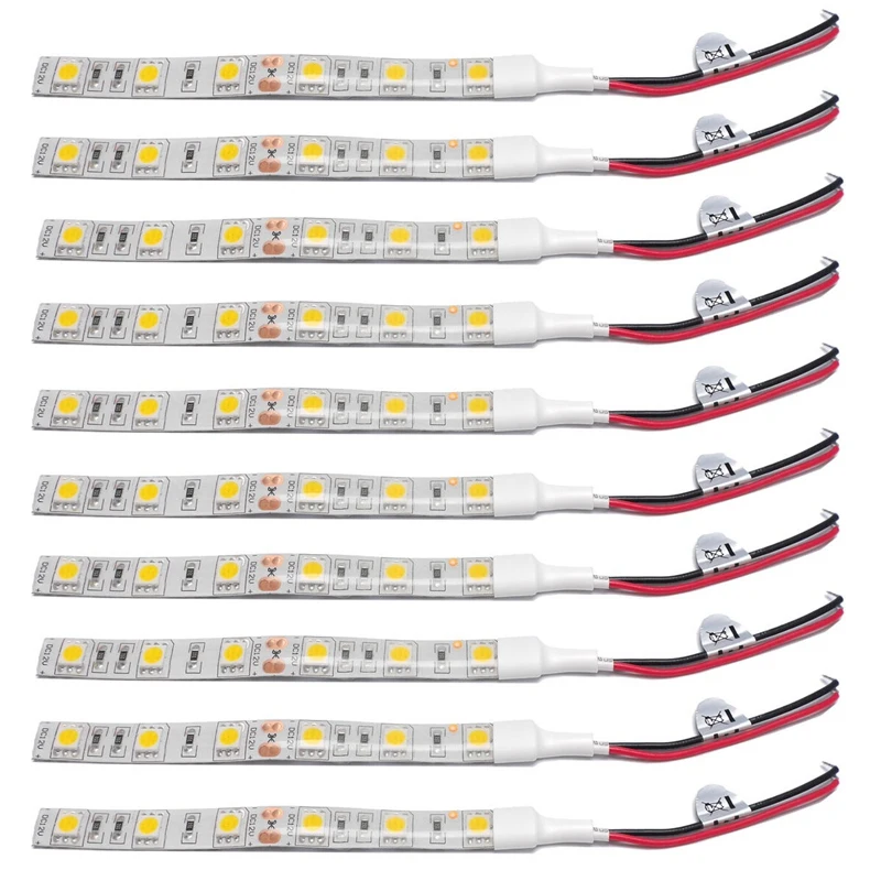 10Pcs 10Cm Waterproof Green 5050 Led Strip Lights Dc 12V Caravan Boat Car | Освещение