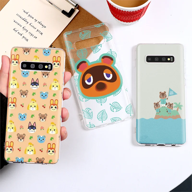 Animal Crossing New Phone Case For Samsung S20 Ultra S10 S9 S8 S7 S6 Edge Plus A50 A70 A40 A30 A10 A20 A80 A90 A20e A20S Etui