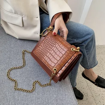 

Fashion Women Shoulder Bags Designer Handbags Luxury Pu Leather Chains Female Crossbody Bag Small Flap Lady Purse 2020