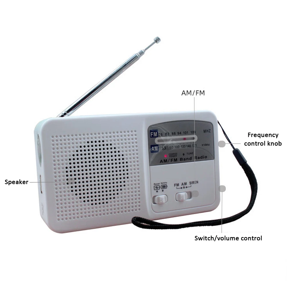 Солнечная энергия радио аварийный банк питания для мобильного телефона FM AM двухдиапазонный радио для наружного радио телефона рукоятка солнечной энергии ed