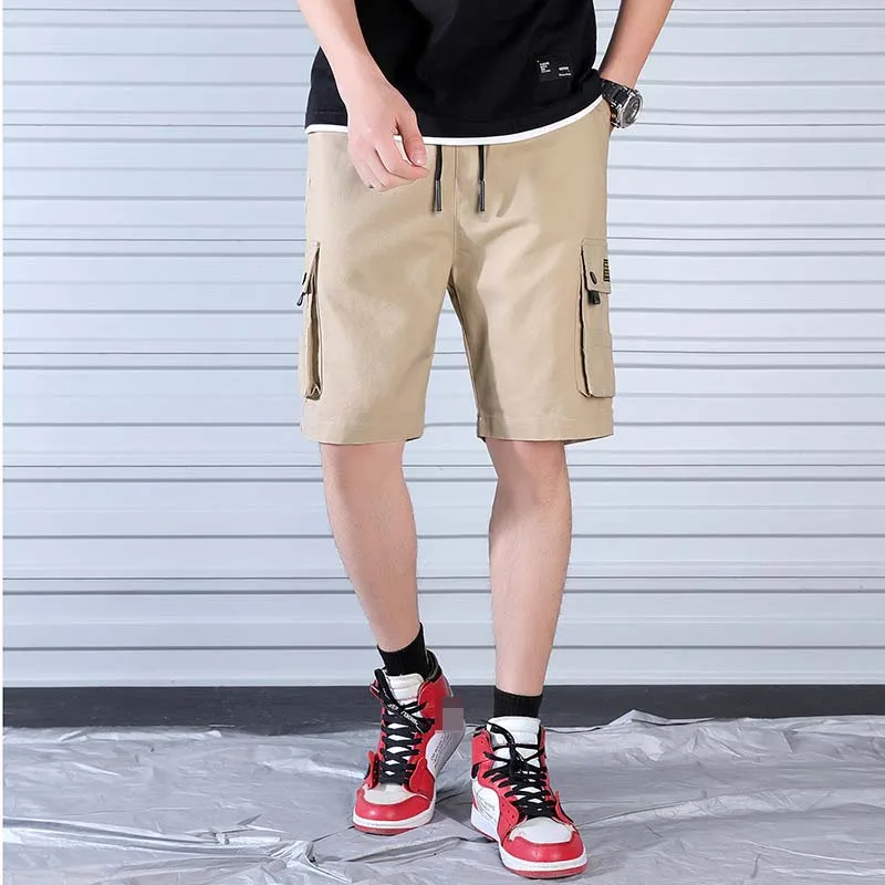 high quality Mens Cotton straight Cargo Shorts Summer Men Shorts Homme Stylish fashion Casual Beach Solid Color Short trousers high quality Mens Cotton straight Cargo Shorts Summer Men Shorts Homme Stylish fashion Casual Beach Solid Color Short trousers