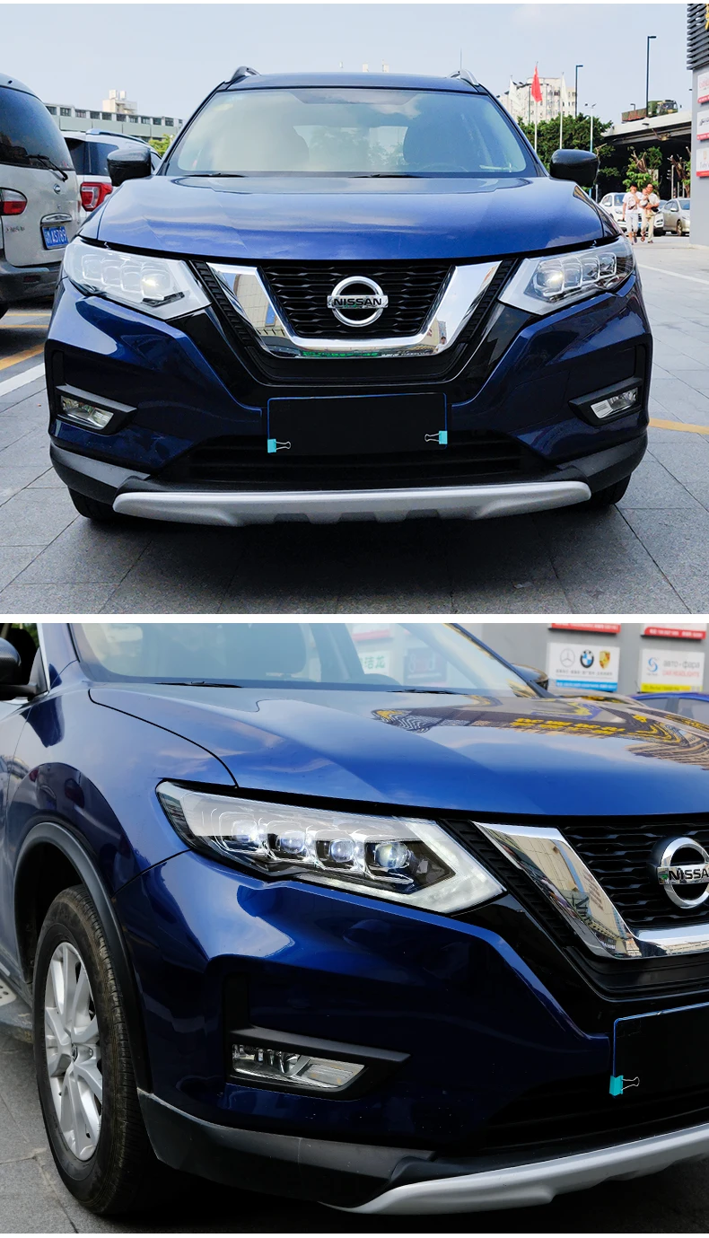 Автомобильный Стайлинг, чехол для фары Nissan X-Trail,-, все светодиодный фары Nissan X-Trail, DRL, двойной луч, би-ксенон