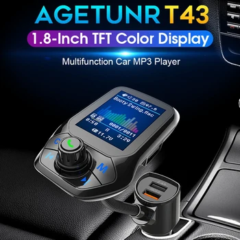

Car MP3 Music Player Wireless Bluetooth 5.0 receiver FM transmitter Dual USB QC3.0 U disk / TF Card lossless Music
