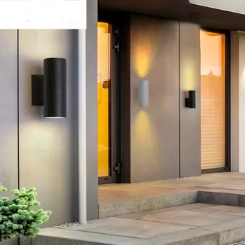 

black gray up down outdoor wall light 6W 10W 20W 30W 36W porch garden waterproof home lighting outdoor alice docoration