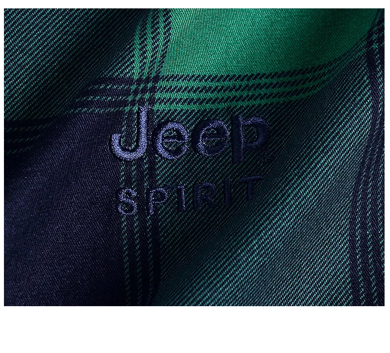 JEEP SPIRIT Новая мужская клетчатая рубашка с длинным рукавом и отложным воротником мужская хлопковая рубашка плюс размер M-4XL повседневные