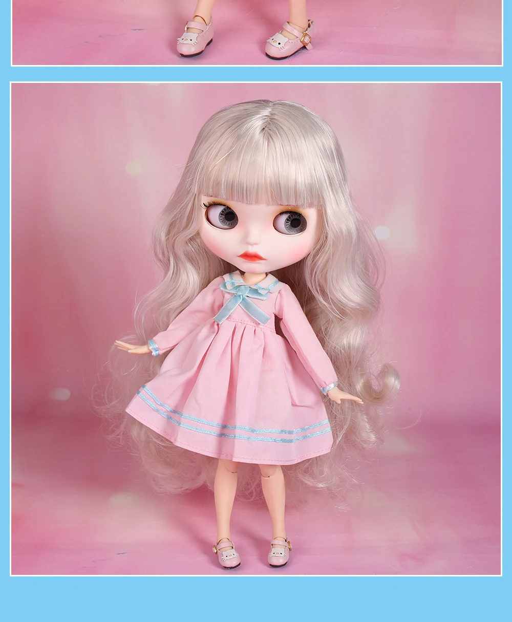 12" Blythe Doll Factory Blythe's Lovely Outfits-Pink Princess Dress