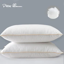 Peter Khanun 100% puch gęsi poduszki poduszki pod kark na poduszki na łóżko 100% bawełna powłoka wypełniona 100% puch gęsi 48x74cm