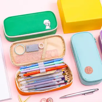 

2020 Oxford Cloth Pencil Bags Large Capacity Pencil Case Pen Bag School Stationery Storage Pouch estuche escolar пенал школьный