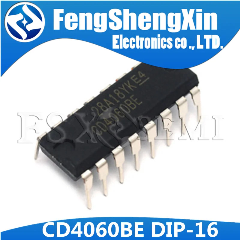 100 шт./лот CD4060BE DIP 16 CD4060 разделитель IC|Интегральные схемы| |