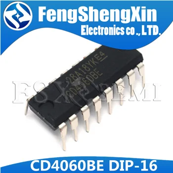 

100pcs/lot CD4060BE DIP-16 CD4060 DIVIDER IC