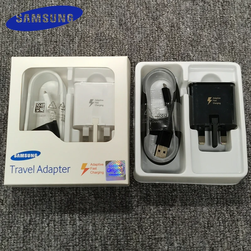 Быстрое зарядное устройство Samsung с вилкой Стандарта Великобритании 9 В/2016 А