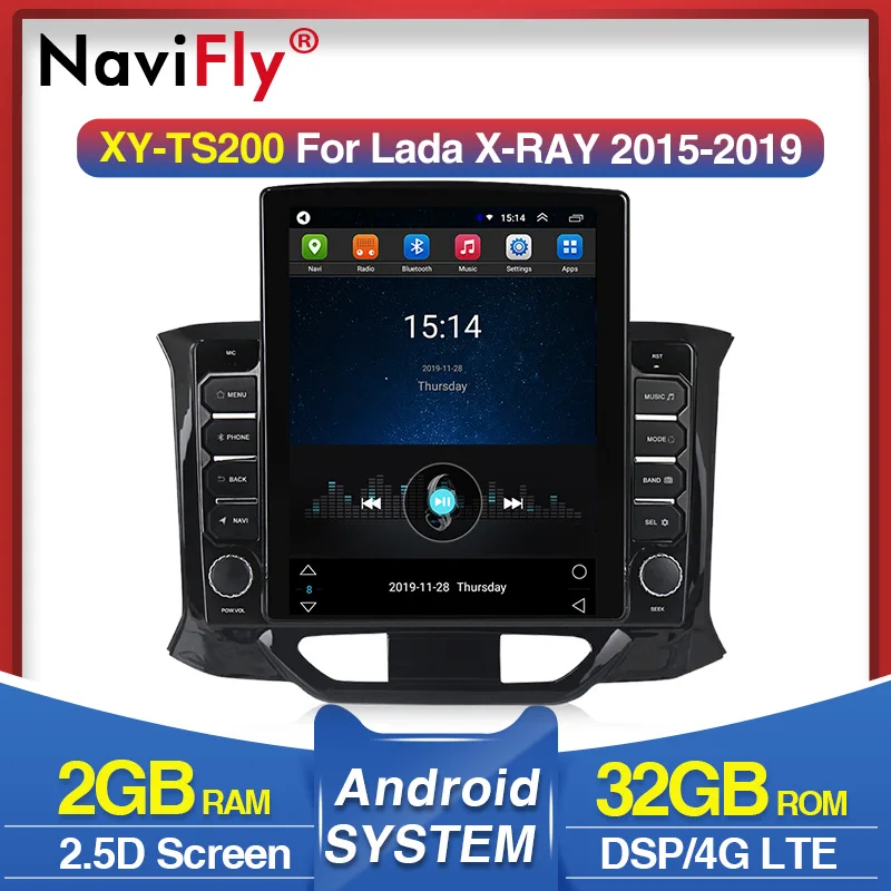 Navifly 9 7 &quotTesla style для LADA X ray Xray 2015 - 2019 Android видео Автомобильный мультимедийный плеер