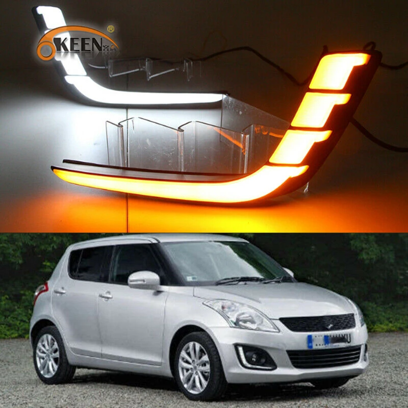 OKEEN 2шт Автомобильный светодиодный светильник дневного света для Suzuki Swift 2014 2015 2016
