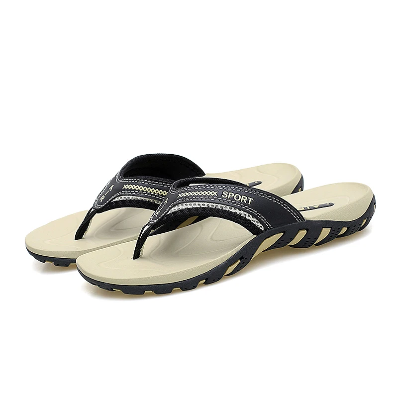 Мужские летние легкие Вьетнамки с открытым носком без шнуровки; пляжные лоферы; шлепанцы для плавания; домашняя обувь для ванной