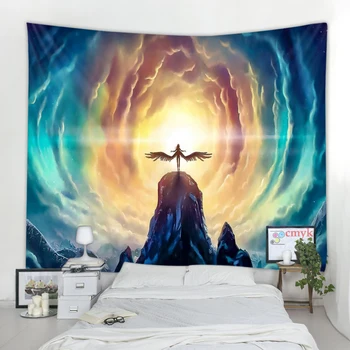

Angel Landing Tapestry Hippie Wall Hanging Blanket Wall Carpet Yoga Mat Home Decor Tapestry