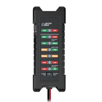 

12V 24V 7 LED Lights Display Car Battery Tester For Motorcycle Car Vehicle Detector Analyzer Diagnostic Scan Tool