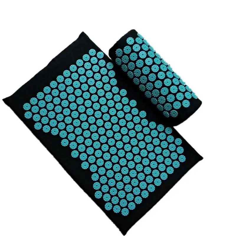 

Acupuncture Massage Cushion Pillow Relieve Back Body Pain Spike Mat Acupuncture Massage Body Muscle Relax Spike Pad Set Yoga Mat