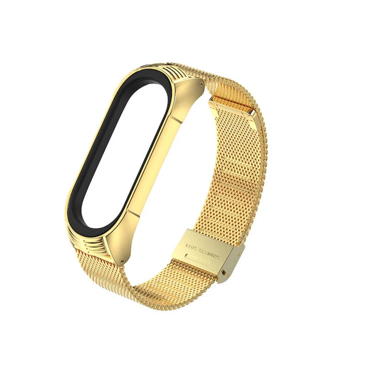 

Mijobs Mi Band 4 strap for Xiaomi mi Band 4 correa mi band 3 strap TF style smart watchband metal bracelet stainless steel