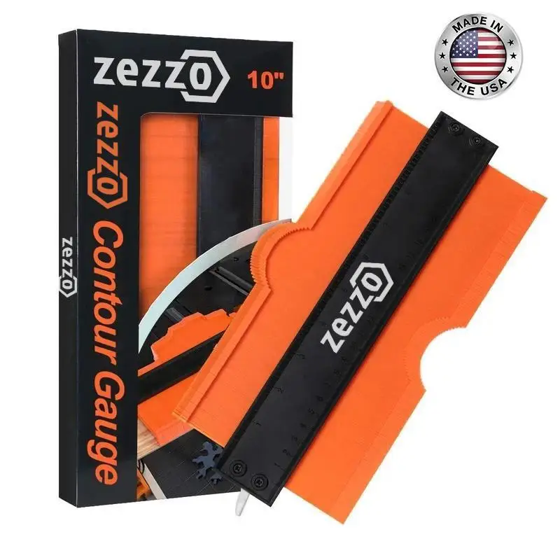 Zezzo® Multifunctional Profile Gauge Edge Shaping Wood Measure Ruler Contour Copy Duplicator