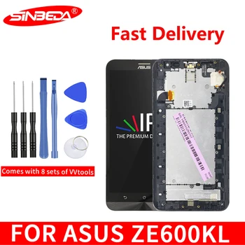 

Original 6.0" For ZenFone 2 Laser ZE600KL LCD Display Touch Screen with Frame Digitizer For ASUS ZenFone 2 Laser ZE600KL Display