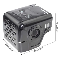 Peças de silenciador de escape para acampamento, montagem do motor gx240 gx270 8hp 9hp