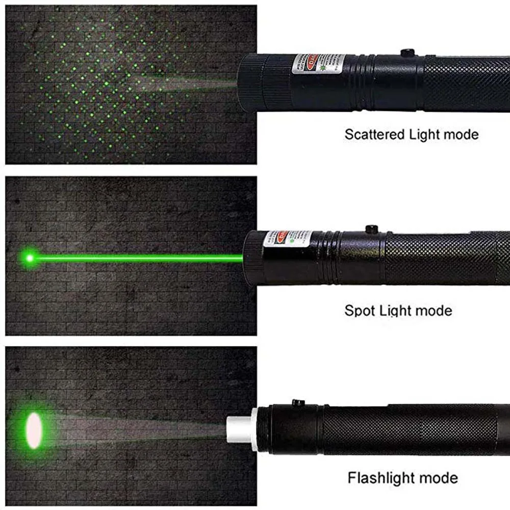 Высокая Мощная зеленая лазерная указка 10000 м 5 МВт Лазеры лазерный прицел ручка горящая спичка с лазерами 303