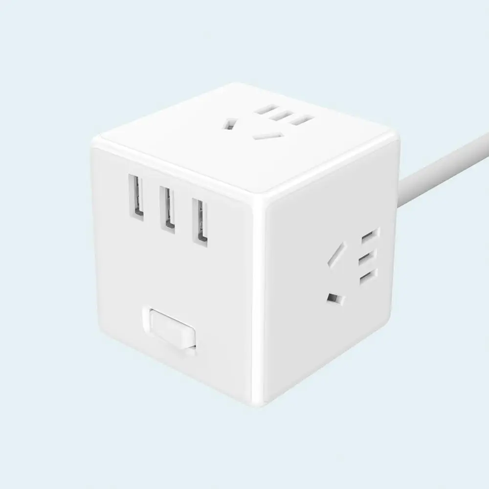 wired version Xiaomi Mijia 2 в 1 Magic Cube USB зарядное устройство Блок питания адаптер 6 портов розетка конвертер Мини дорожная розетка вилка полоса - Тип: wired version