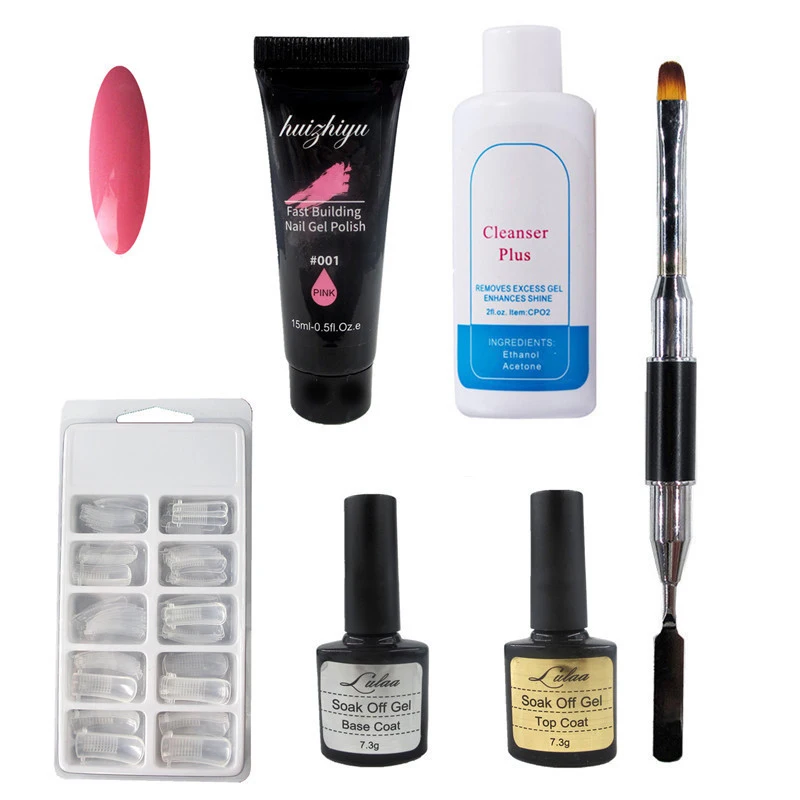 

15ML Quick Builder Gel Kit Base Coat Gel Nail Tips Buildinggel Nail Art Extension Tool Cure Under LED UV Lamp
