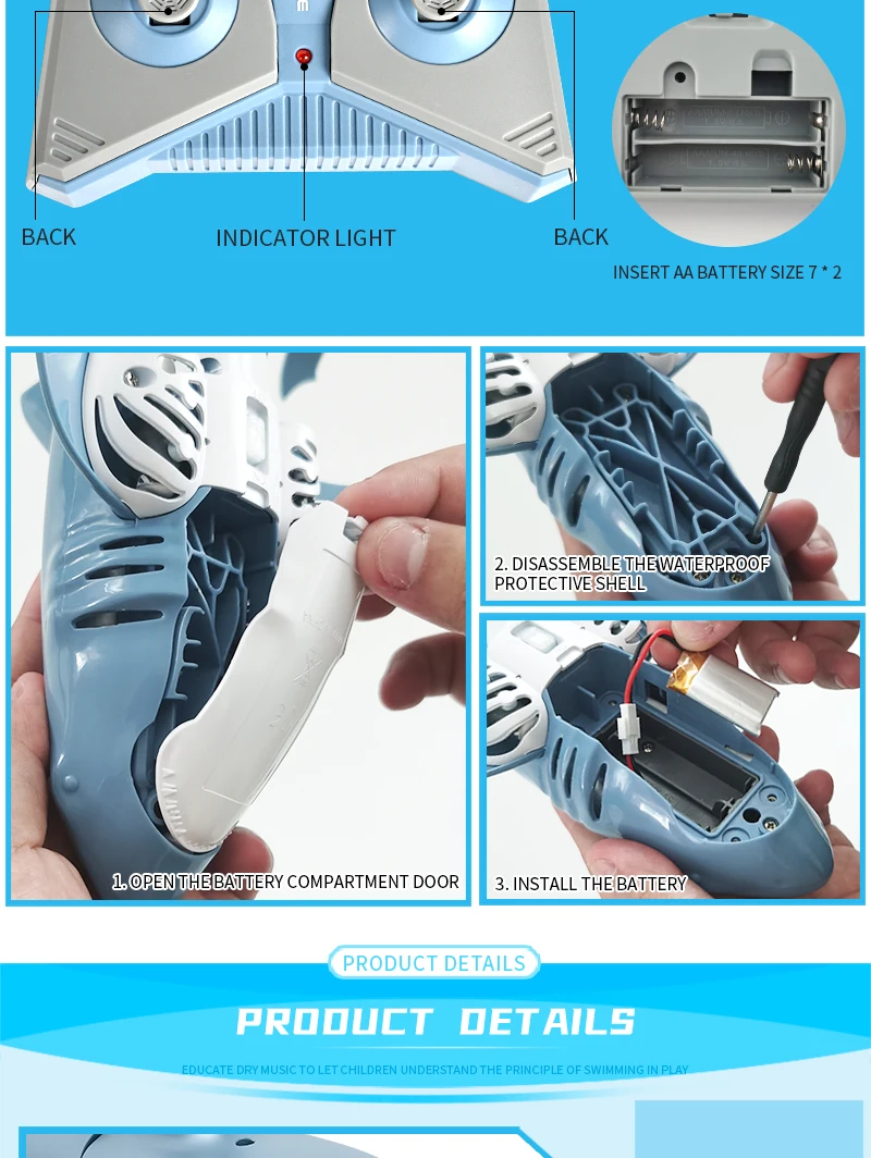 RC-Shark-Durable-Fish-Boat-4-CH-Submarine-Radio-Remote-Control-Electronic-Toy-Kids-Birthday-Gift (3)