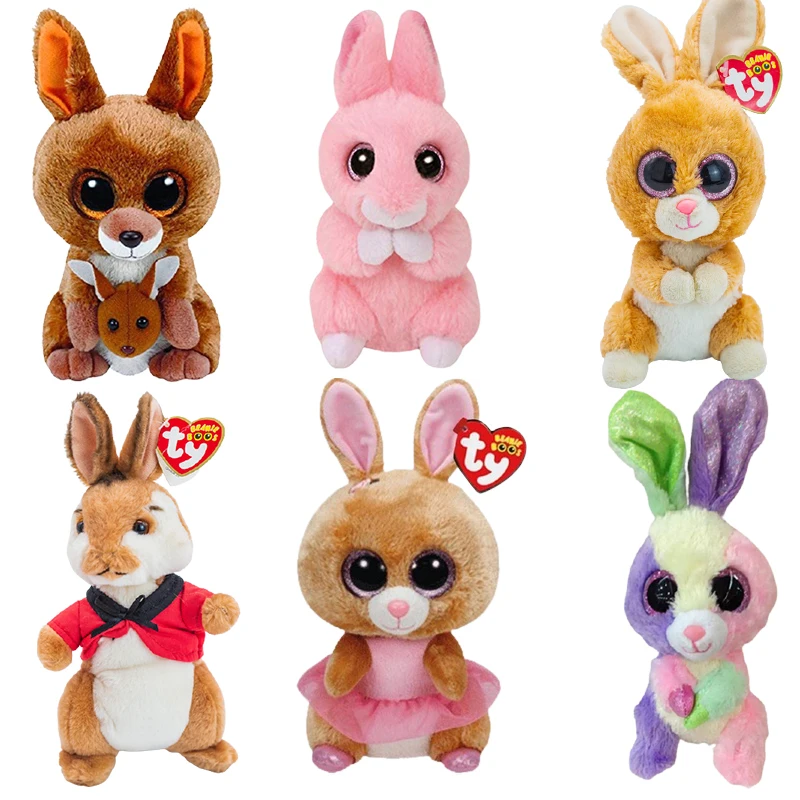Ty Beanie Boos большой глаз Кошка Собака Сова Обезьяна единорог плюшевые игрушки