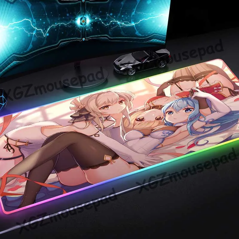 XGZ сексуальный Loli Bucky большой груди изготовленный на заказ коврик для мыши RGB