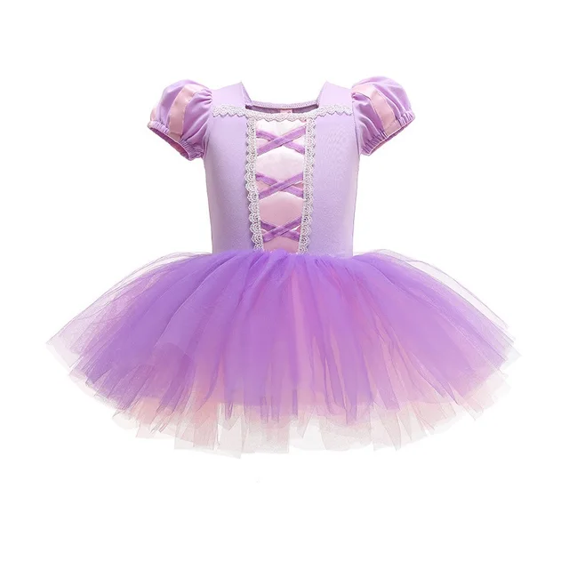 Girls Princess Dress Kids Elsa Anna Sofia Snow White Rapunzel Dress Summer Girls Tutu Ballet Dance Costume 3-10 Years Rapunzel dress