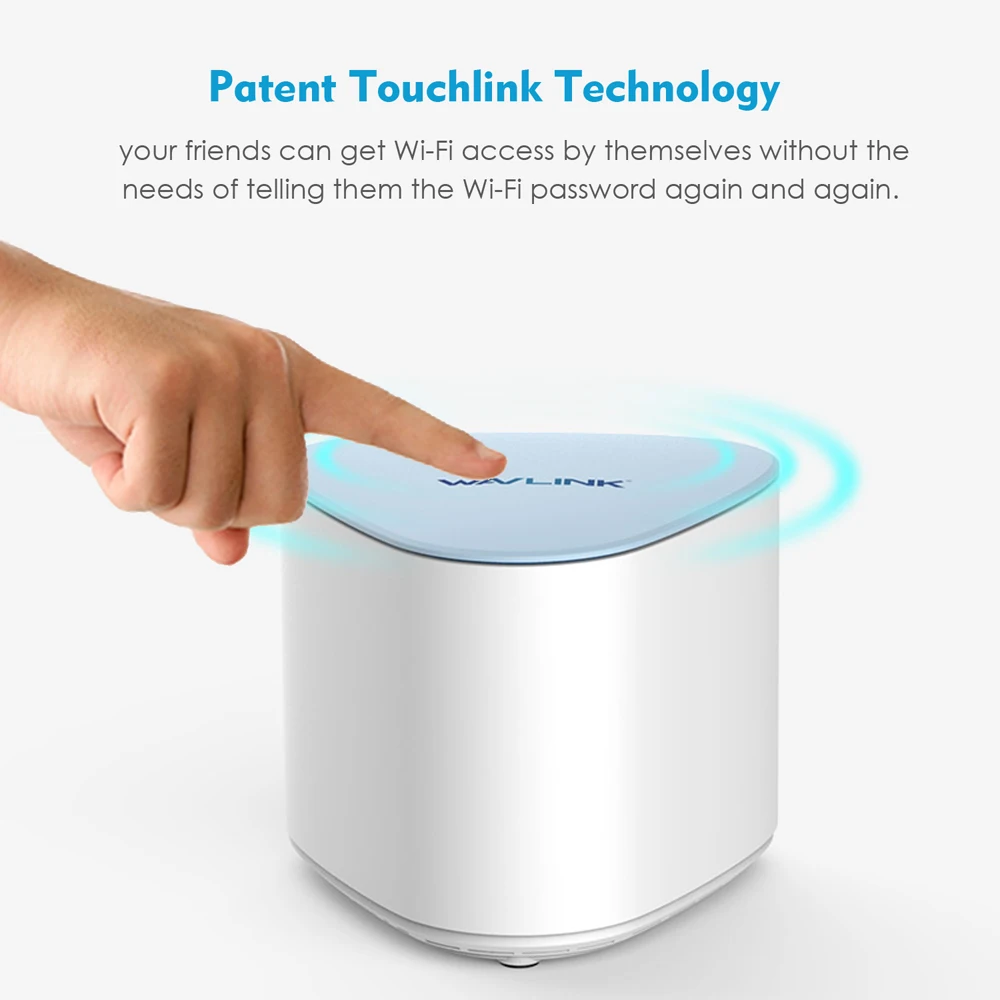 Wavlink AC2100 беспроводной Wifi роутер весь дом WiFi сеточная система MU-MIMO гигабитный wifi повторитель двухдиапазонный 2,4G& 5Ghz с Touchlink