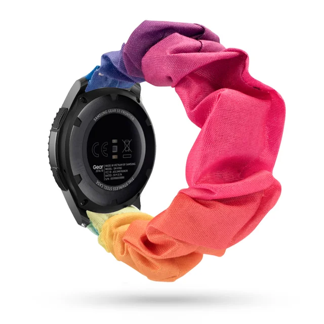 Scrunchies Elastic Watch band 20mm 22mm For samsung galaxy watch 3 41mm 45mm For huawei watch GT2 Pro bracelet For Amazfit Bip color