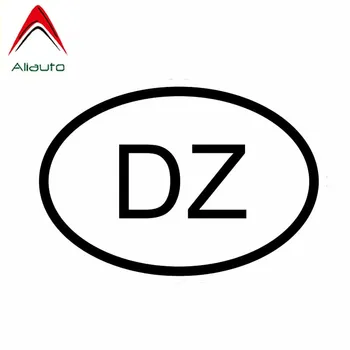 

Aliauto Personality Car Sticker Dz Algeria Country Code Oval Vinyl Waterproof Sunscreen Anti-UV Decal Black/Silver,13cm*9cm