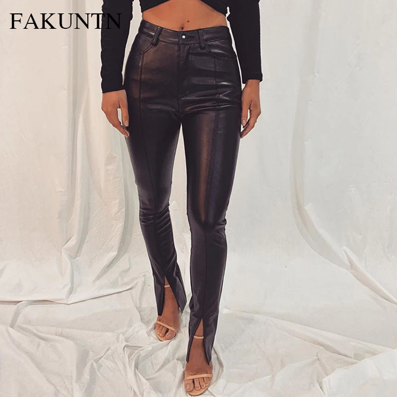 Waist Leather Trousers 