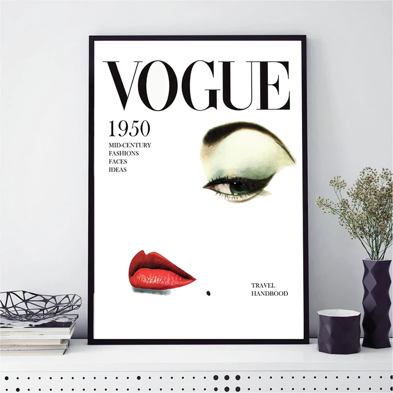 Vogue модный стиль скандинавские украшения стены искусства Постеры холсты и принты