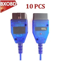 10 PÇS/LOTE CH340 Chip VAG KKL 409 Interface De Diagnóstico Cabo VAG com 409 VAG VAG 409.1 KKL Vag Ferramenta de Scanner de código de Vag-com 409Com