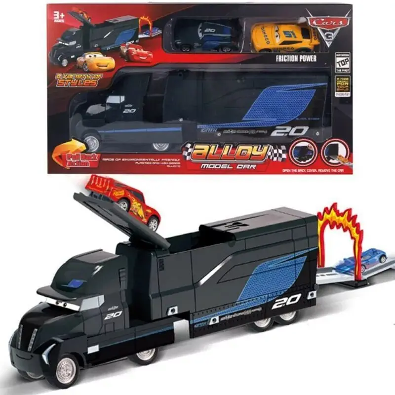 Disney Pixar Cars 3 Lightning McQueen Jackson Storm Cruz Mater Mack Uncle Truck 1:55 автомобиль из литого металла модель мальчик подарочный набор игрушка - Цвет: 1