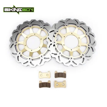 

BIKINGBOY Front Brake Discs Disks Rotors Pads For Honda CBR 1000 RR Fireblade 2008 2009 2010 2011 2012 2013 2014 2015 2016