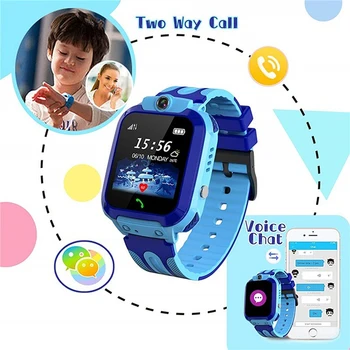 

Waterproof IP67 Voice Chat Smart Watch Positioning Anti-lost Bracelet GPS Tracker Watch Birthday Gift for Kids Children gift