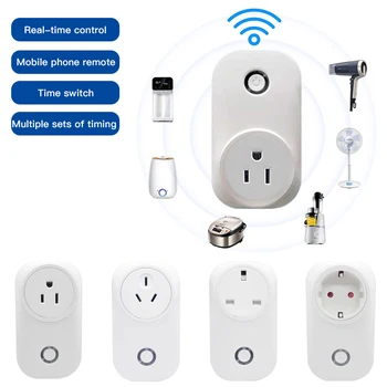 

Smart Home Socket US AU EU UK Plug WiFi Wireless Remote Control Socket Adaptor Power on and off for Home Electrical Devices