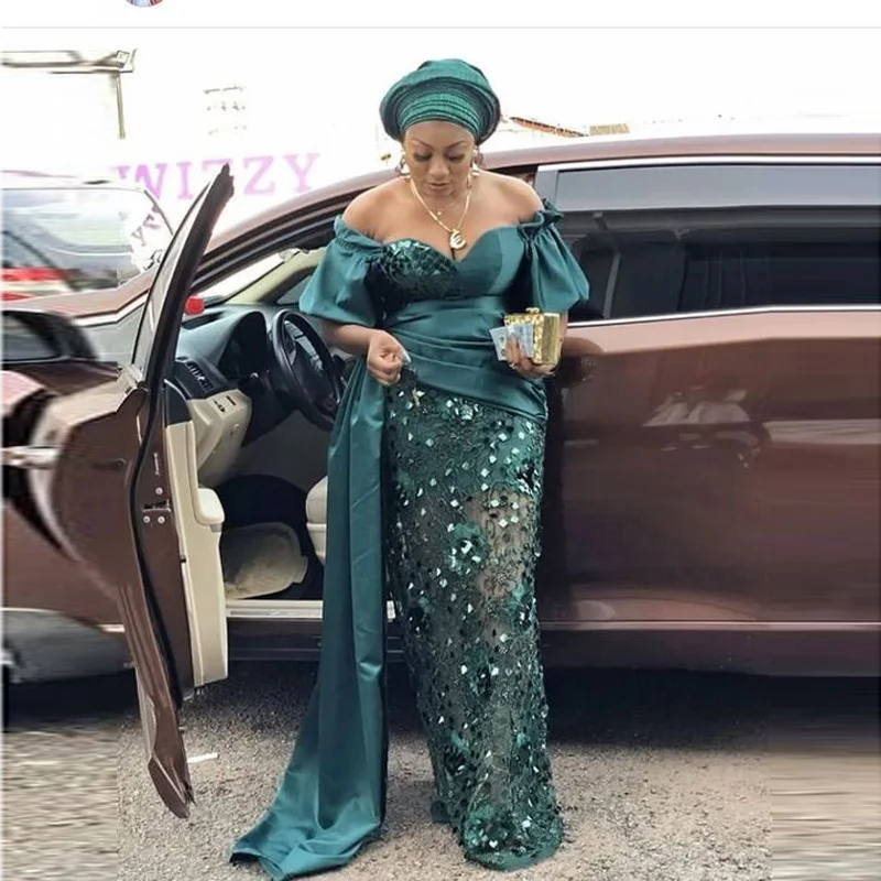 Mermaid Evening Dresses Aso Ebi 