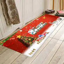 1 шт. рождественский напольный ковер, противоскользящий фланелевый коврик Санта Клауса для дома и ванной, рождественские украшения, вечерние домашние ковры