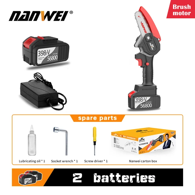 NANWEI 4 Inch Electric Chain Saw With 